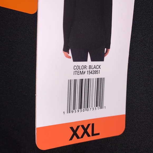 32•HEAT SWEATER WITH STRINGED COWL NECK. WONENS SIZE XXL. BLACK - Picture 3 of 6